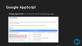 AppScript : Class MailApp

 