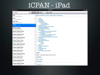 iCPAN - iPad
 