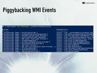 Abusing WMI Providers for Persistence - BSIDESTLV