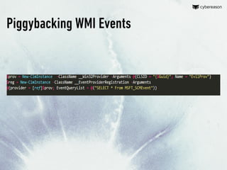Abusing WMI Providers for Persistence - BSIDESTLV