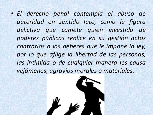 Resultado de imagen para ABUSO DE PODER