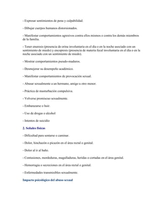 Abuso Sexual A Menores.