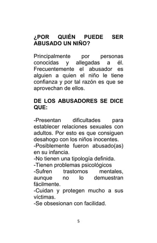 Abuso sexual infantil