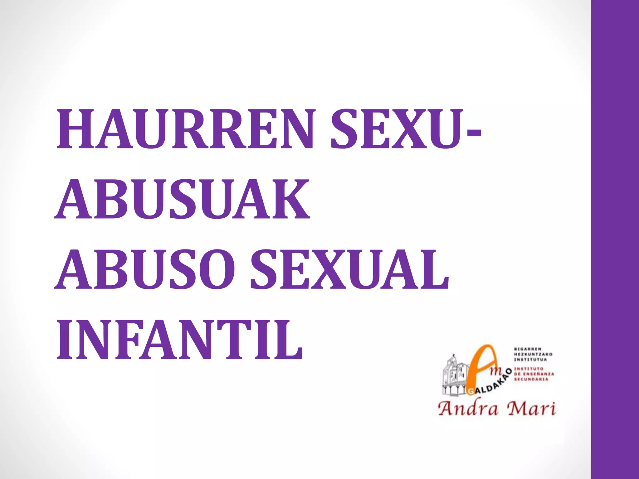 Abuso sexual infantil PPT