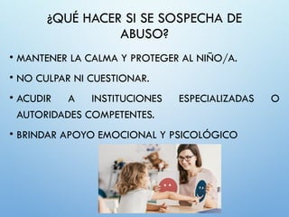 Prevención del Abuso Sexual Infantil: Guía para Padres y Educadores | PPTX