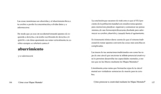 Las cosas monótonas son aburridas y el aburrimientolleva a
tu cerebro a perder la concentración,a olvidar datos y a
adormecerse.
De modo que ya seas un occidentaltomando apuntes de iz-
quierda a derecha,o un árabe escribiendo de derecha a iz-
querda,o un chino apuntando sus notas verticalmente,tu ce-
rebro siempre se rebelará contra el
aburrimiento
y se adormecerá
106 Cómo crear Mapas Mentales'
La conclusiónque sacamos de todo esto es que el 99,9
por
ciento de la poblaciónmundial con estudios toma apuntes
para memorizar,~ l a ~ c a r ,
organizar y comunicar sus pensa-
mientos,de una formaespecíficamentediseñada para ador-
mecer su cerebro,aburrirloy cansarlohasta el agotamiento.
Es tristemente irónico darse cuenta de que el sistema tradi-
cional de tomar apuntes convierte las cosas más sencillasen
complicadas.
Los trazos de tus anotacionestradicionales son como las re-
jas de una cárcel que encierran tu infinito potencialcreativoy
no te permiten desarrollar tus capacidades mentales,a me-
nos que no las liberes mediante los Mapas Mentales?
Literalmente,estas notas que formanlas rejas de tu cárcel
mental son verdaderas sentencias de muerte para tu cere-
bro.
Cómo potenciar tu creatividad mediante los Mapas Mentalesa
 