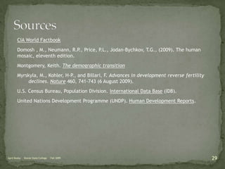 Stage 2: Transitional PeriodCrude Birth Rate: HighCrude Death Rate: DecreasingRate of Natural Increase: IncreasingExamples: Britain late 18th Century to mid-19th Century, Kenya April Buzby     Keene State College     Fall 20099
