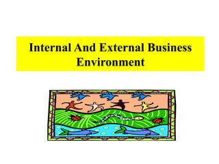 Internal And External Business
Environment
 