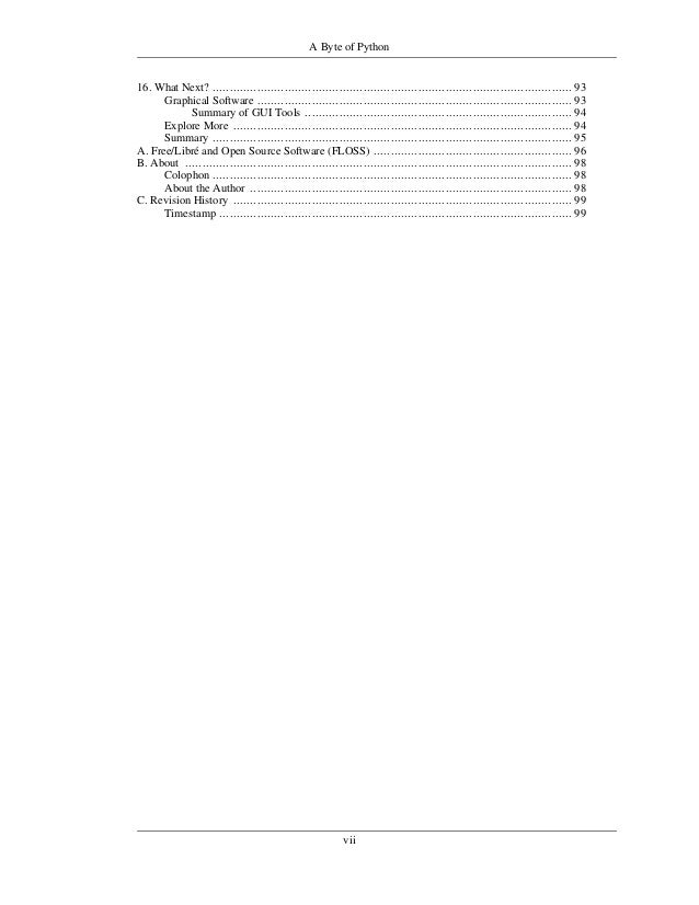 A Byte Of Python 2005 - 