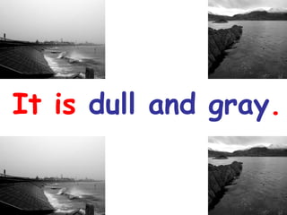 It is  dull and gray . 