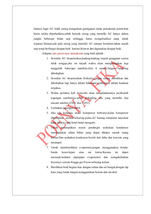 Sistem Kerja Air Conditioner AC Sistem Kerja Air Conditioner AC