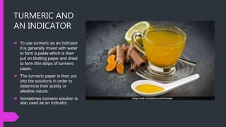Turmeric Indicator Chart ACIDS BASES AND SALTS | PPTX