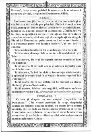 Acatistul pentru cei adormiţi, Acatistul pentru un răposat 