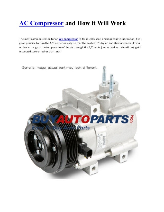 AC Compressor and How it Will Work