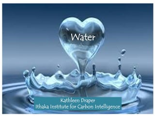 Water

Kathleen Draper
Ithaka Institute for Carbon Intelligence

 