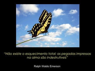 “Não existe o esquecimento total: as pegadas impressas
na alma são indestrutíveis”
Ralph Waldo Emerson

 