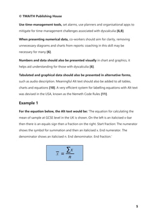 AC008a Dyscalculia [Latest guidance] 2025 07 28 v1.00