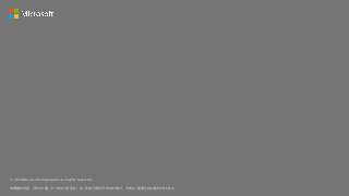 © 2018 Microsoft Corporation. All rights reserved.
本情報の内容（添付文書、リンク先などを含む）は、作成日時点でのものであり、予告なく変更される場合があります。
 