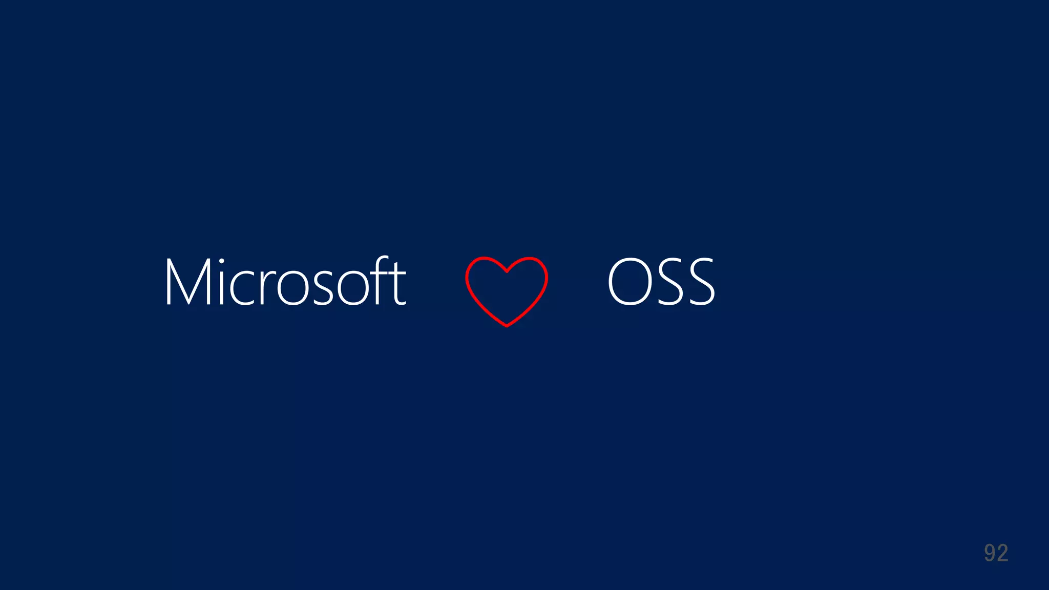 Microsoft OSS
 