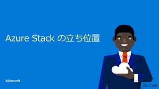 Azure Stack の立ち位置
 