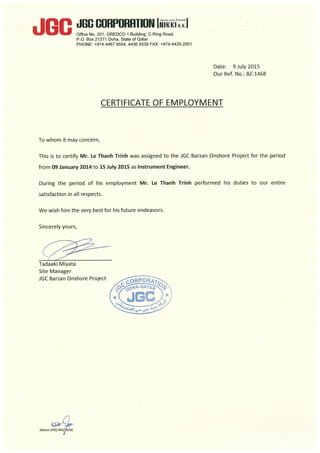 Barzan Project Certificate