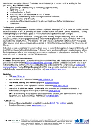 First Assistant Camera | PDF