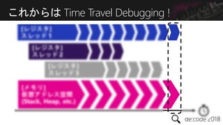 これからは Time Travel Debugging !
 