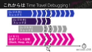 これからは Time Travel Debugging !
 