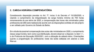 avaliação na Rede Estadual da Bahia em 2021