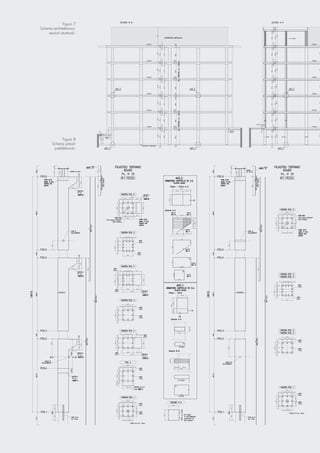 Figura 7
Schema architettonico:
sezioni strutturali.
Figura 8
Schema pilastri
prefabbricati.
 