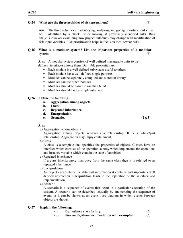 Software Engineering MCQs