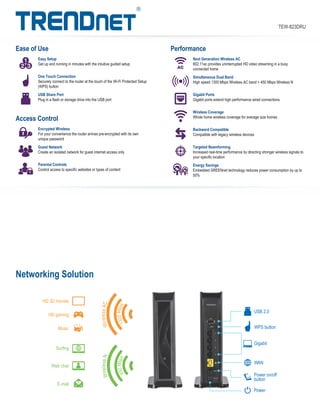 Ac1750 dual band wireless router | PDF