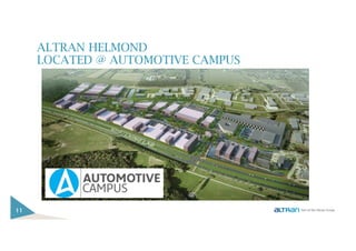 ALTRAN HELMOND
LOCATED @ AUTOMOTIVE CAMPUS
11
 