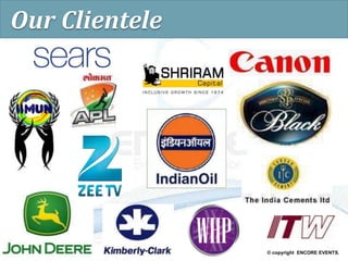 © copyright ENCORE EVENTS.
Our Clientele
 
