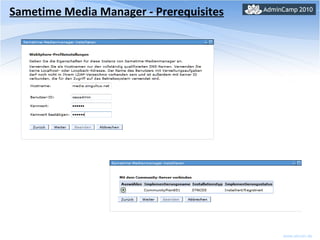 Sametime Media Manager - Prerequisites 