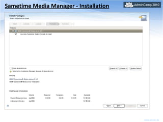 Sametime Media Manager - Installation 