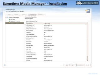 Sametime Media Manager - Installation 