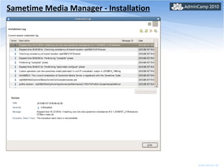 Sametime Media Manager - Installation 