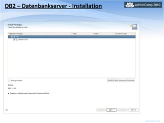 DB2 – Datenbankserver - Installation 