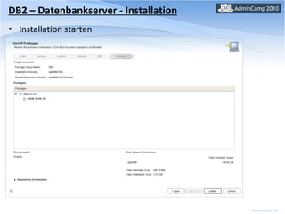 DB2 – Datenbankserver - Installation Installation starten 