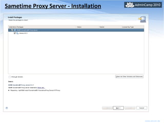 Sametime Proxy Server - Installation 