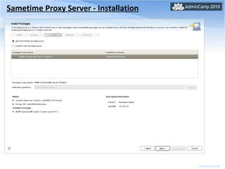Sametime Proxy Server - Installation 