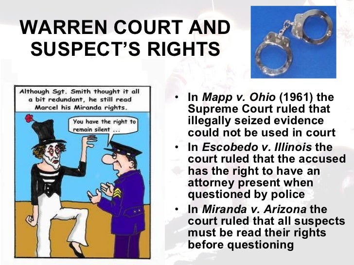Miranda V Escobedo V Illinois Decision Sixth Amendment Escobedo V