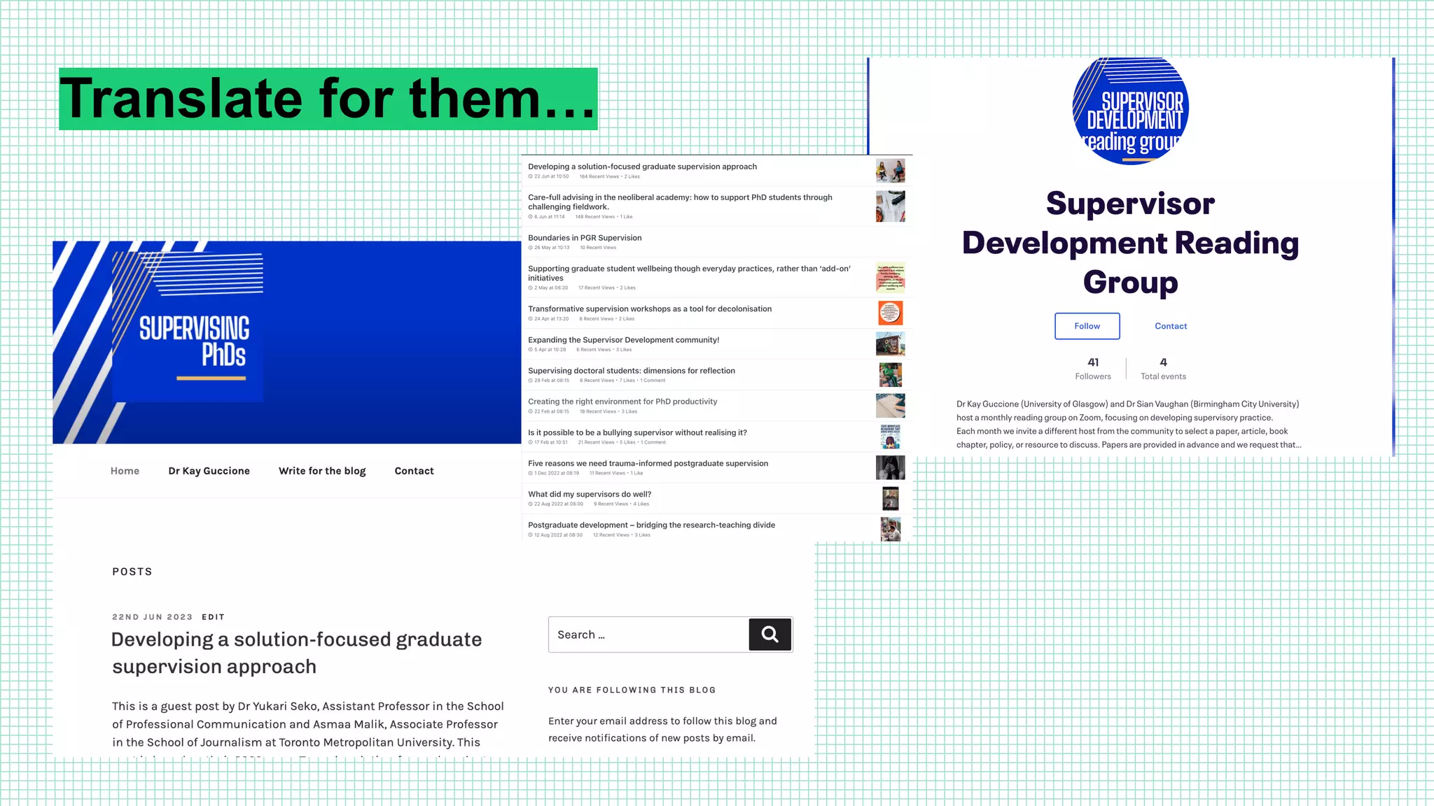 Translate for them…
 