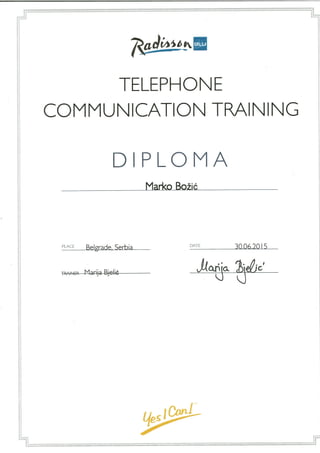 Telephone Communication Training