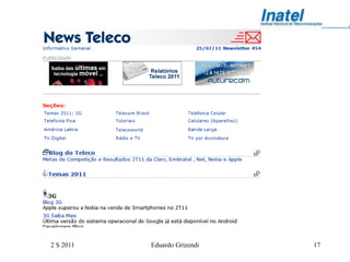 2 S 2011   Eduardo Grizendi   17
 