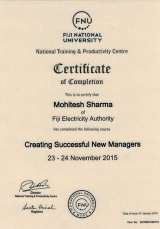Mohitesh Sharma - Successful Managers Certificate.PDF