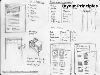 iPad Human Interface Guidlines - Martin Ebner 2010
http://www.ﬂickr.com/photos/changecase/3545891009
Layout Principles 
 