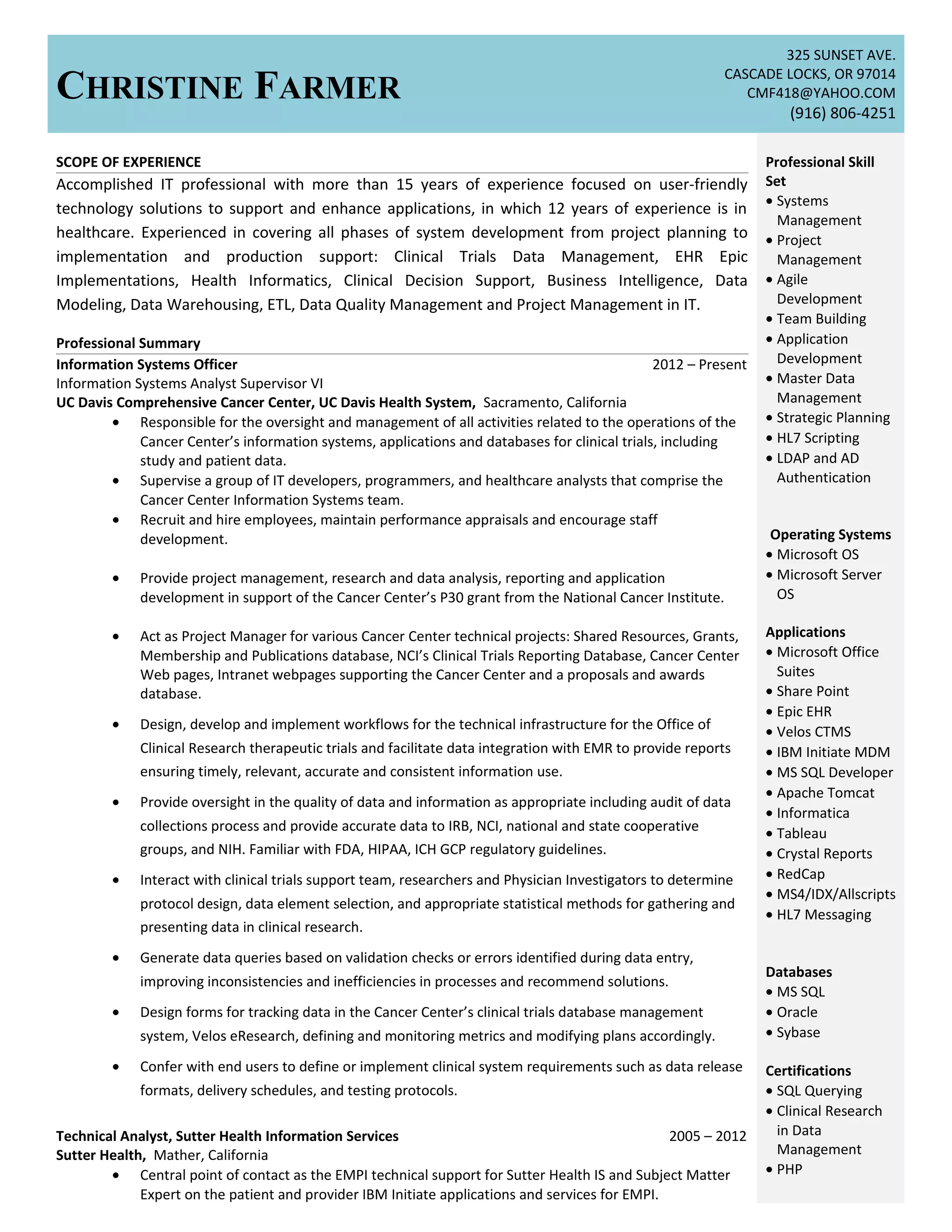 Farmer Resume PDF - Farmer Resume 1 2048