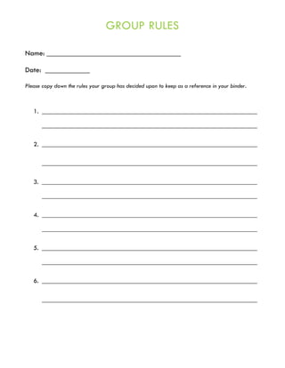 anger management group therapy handouts and worksheets